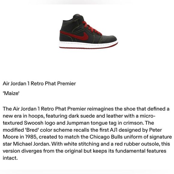 Nike Air Jordan 1 Retro Phat Premier ‘Maize’ - Picture 5 of 5